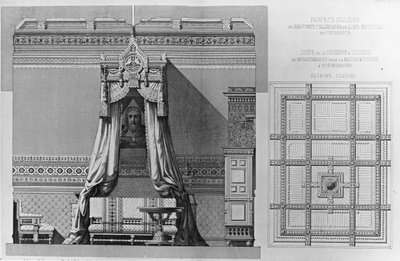 Slaapkamer in het Bashmakov-appartement, Sint-Petersburg door Andrej Leont